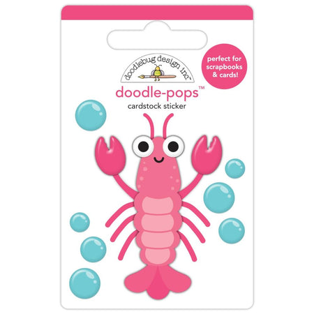 Doodlebug Design Summer Fun - Louie Lobster Doodle-Pops 3D Sticker