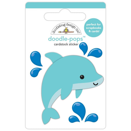 Doodlebug Design Summer Fun - Donnie Dolphin Doodle-Pops 3D Sticker