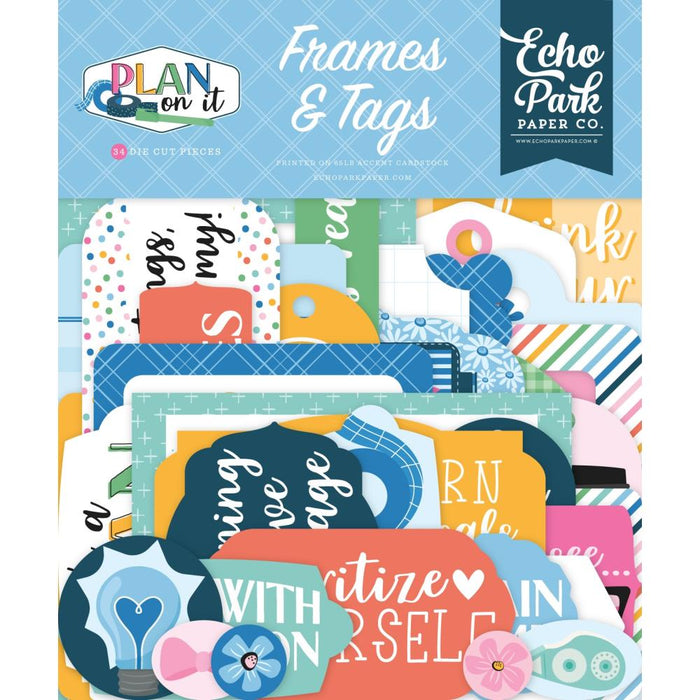 Echo Park Plan On It - Ephemera Frames & Tags