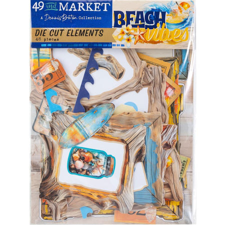 49 & Market Beach Vibes - Die Cut Elements