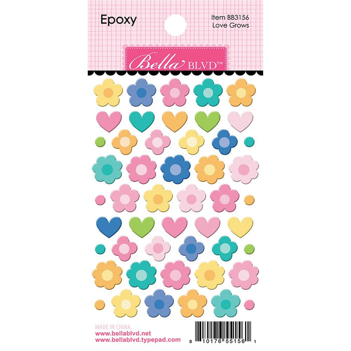 Bella Blvd Love Grows Here - Epoxy Stickers Love Grows