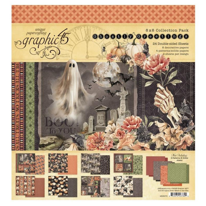 Graphic 45 Ghostly Greetings - 8x8 Collection Pack