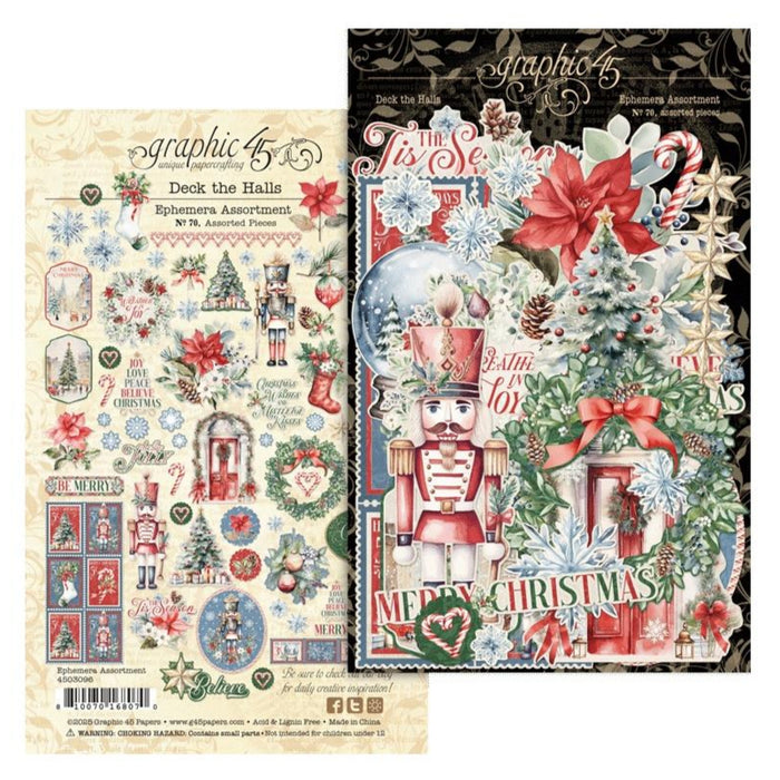 Graphic 45 Deck The Halls - Ephemera Set
