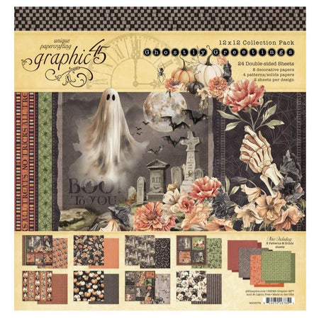 Graphic 45 Ghostly Greetings - 12x12 Collection Kit
