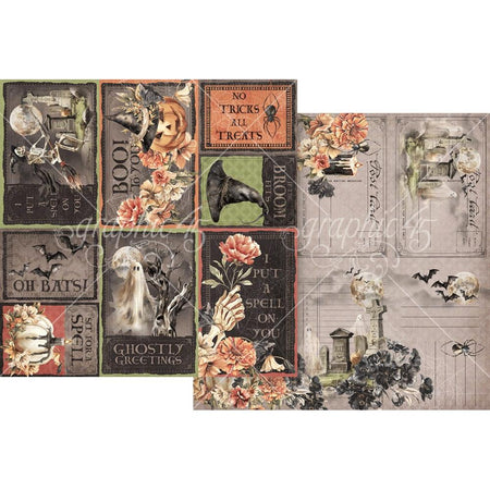 Graphic 45 Ghostly Greetings - If The Broom Fits