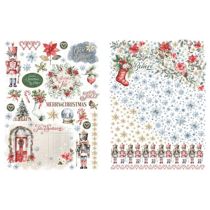 Graphic 45 Deck The Halls - Rub-On Transfers