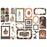Graphic 45 Ghostly Greetings - Chipboard Tags & Frames