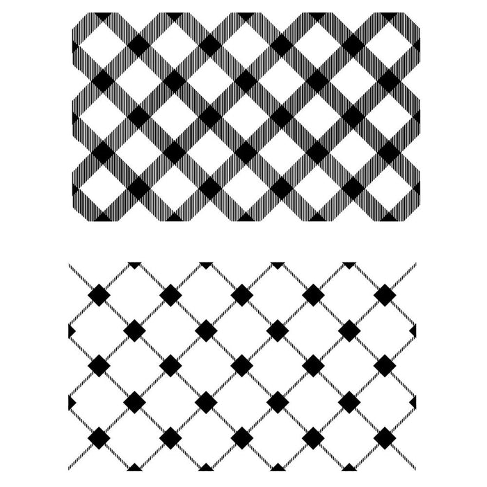Sizzix Stamp Set by 49 & Market - Tartan