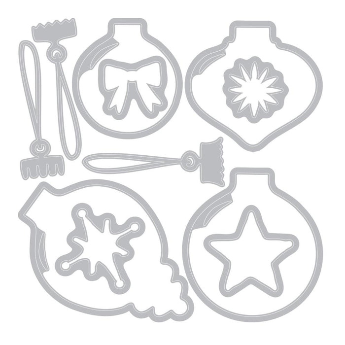 Sizzix Framelits Die & Stamp Set by 49 & Market -Baubles