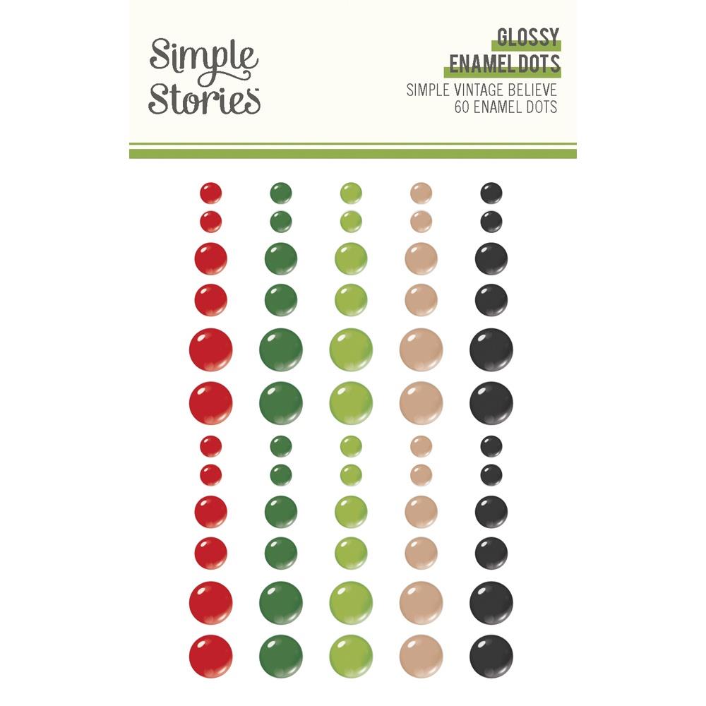 Simple Stories Simple Vintage Believe - Glossy Enamel Dots