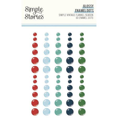 Simple Stories Simple Vintage Flannel Season - Enamel Dots