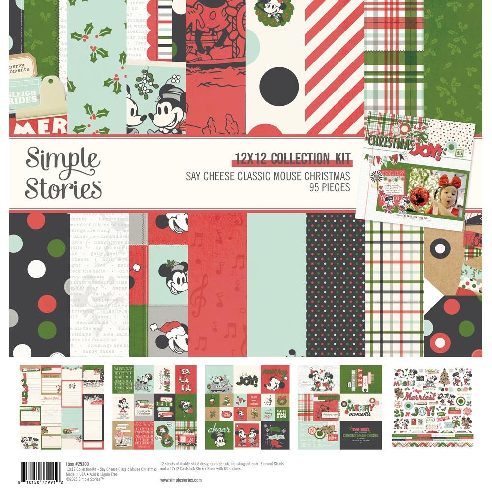 Simple Stories Say Cheese Classic Mouse Christmas - 12x12 Collection Kit