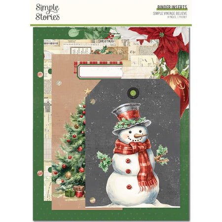 Simple Stories Simple Vintage Believe - Binder Inserts