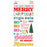 Simple Stories Hard Candy Christmas - Foam Stickers