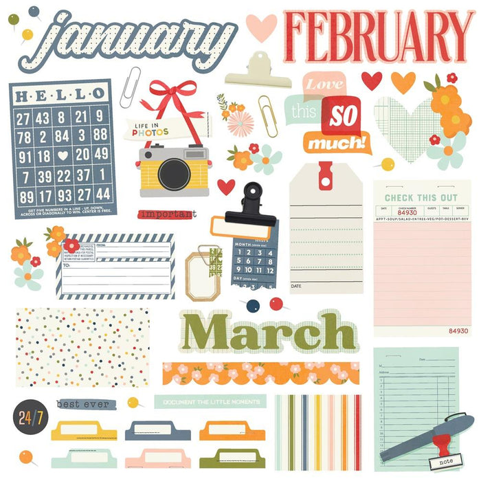 Simple Stories 12 Month Memory Calendar Kit