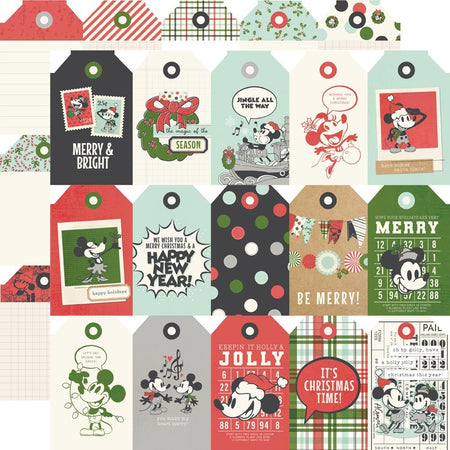 Simple Stories Say Cheese Classic Mouse Christmas - Tag Elements