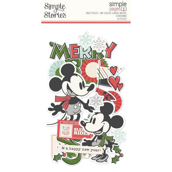 Simple Stories Say Cheese Classic Mouse Christmas - Page Pieces