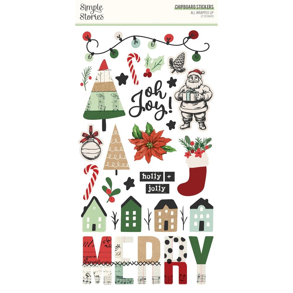 Simple Stories All Wrapped Up - Chipboard Stickers
