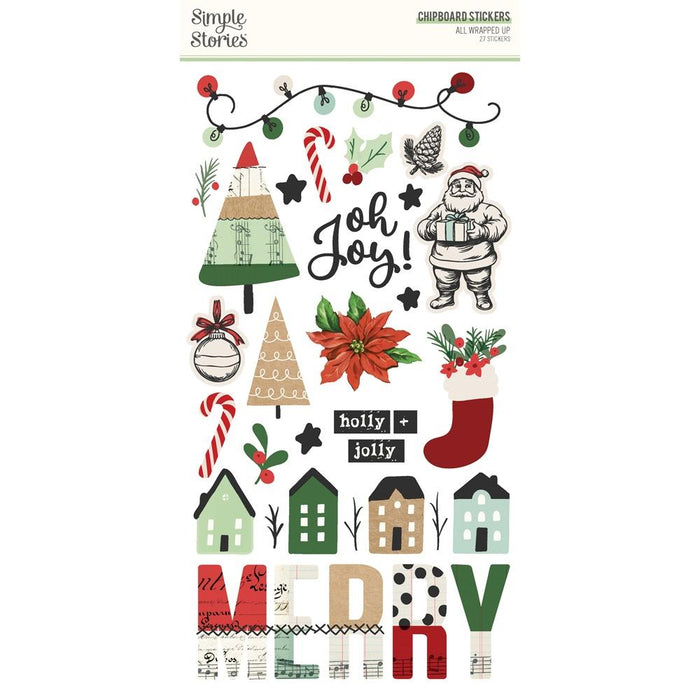 Simple Stories All Wrapped Up - Chipboard Stickers