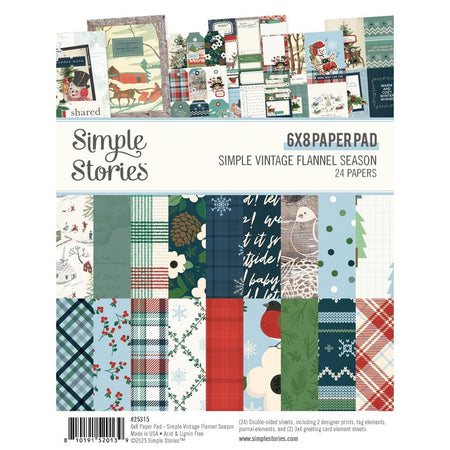 Simple Stories Simple Vintage Flannel Season - 6x8 Paper Pad