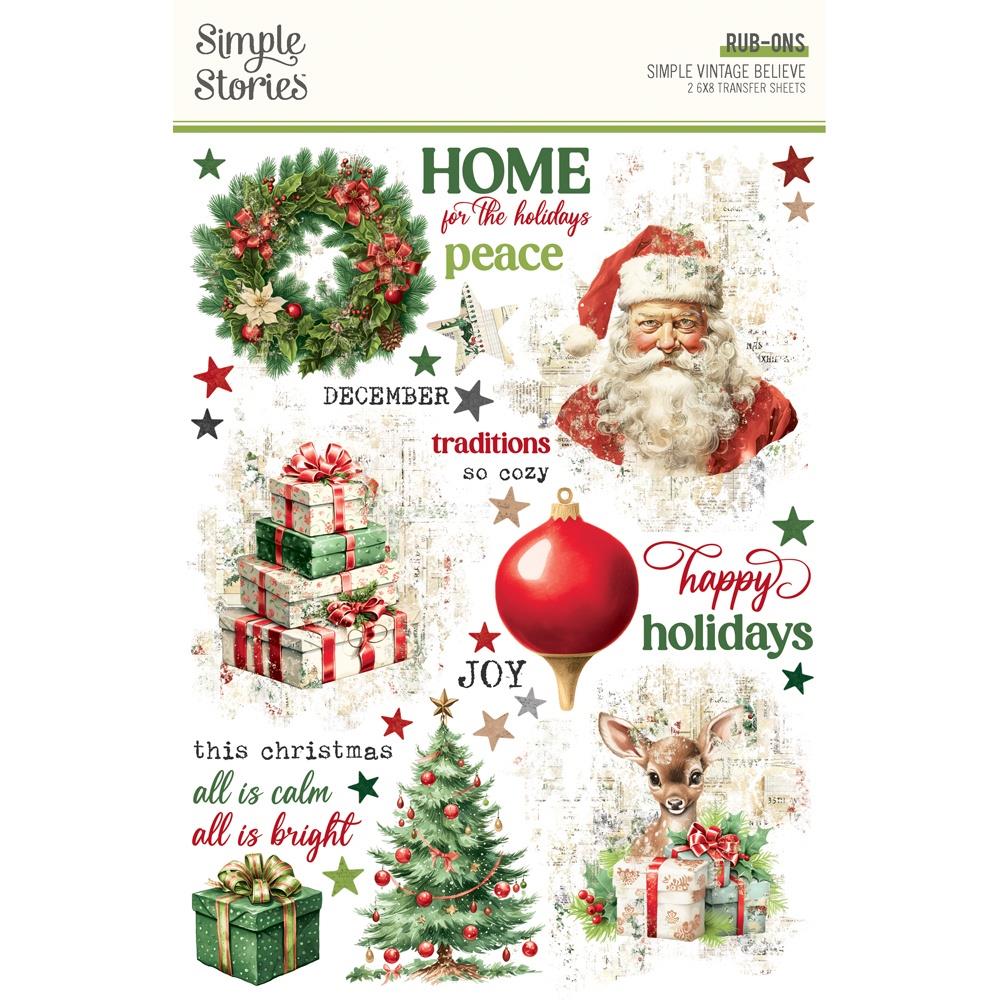 Simple Stories Simple Vintage Believe - Rub-Ons