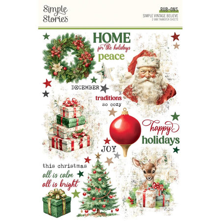 Simple Stories Simple Vintage Believe - Rub-Ons
