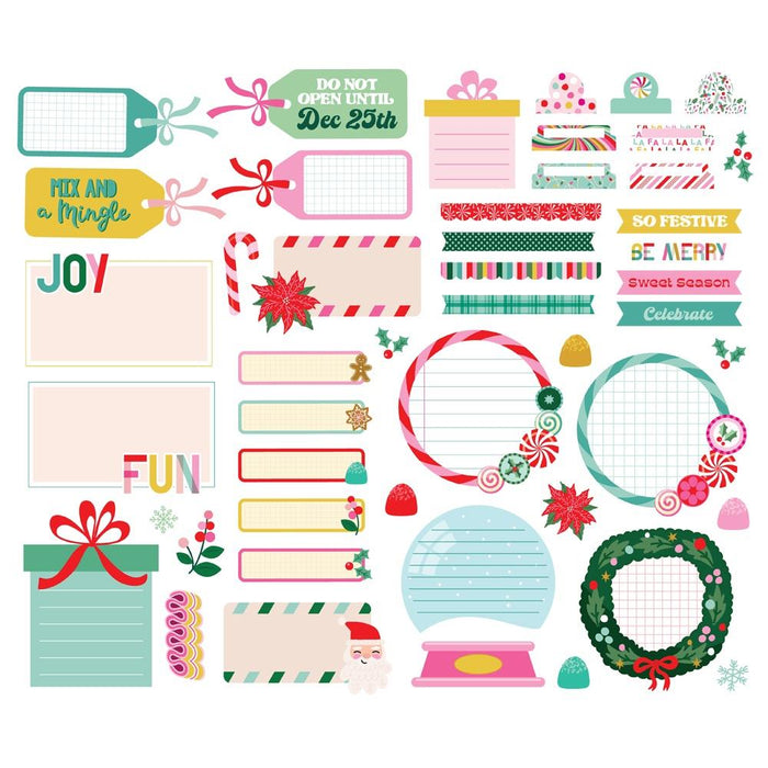 Simple Stories Hard Candy Christmas - Journal Bits & Pieces