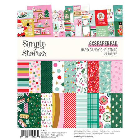 Simple Stories Hard Candy Christmas - 6x8 Paper Pad