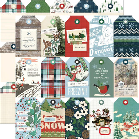 Simple Stories Simple Vintage Flannel Season - Tag Elements