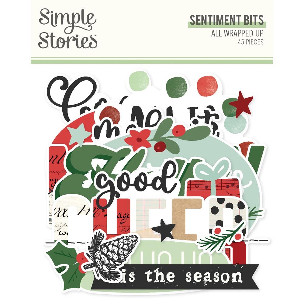 Simple Stories All Wrapped Up - Sentiments Bits & Pieces