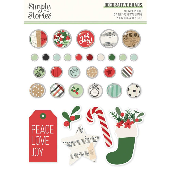 Simple Stories All Wrapped Up - Decorative Brads