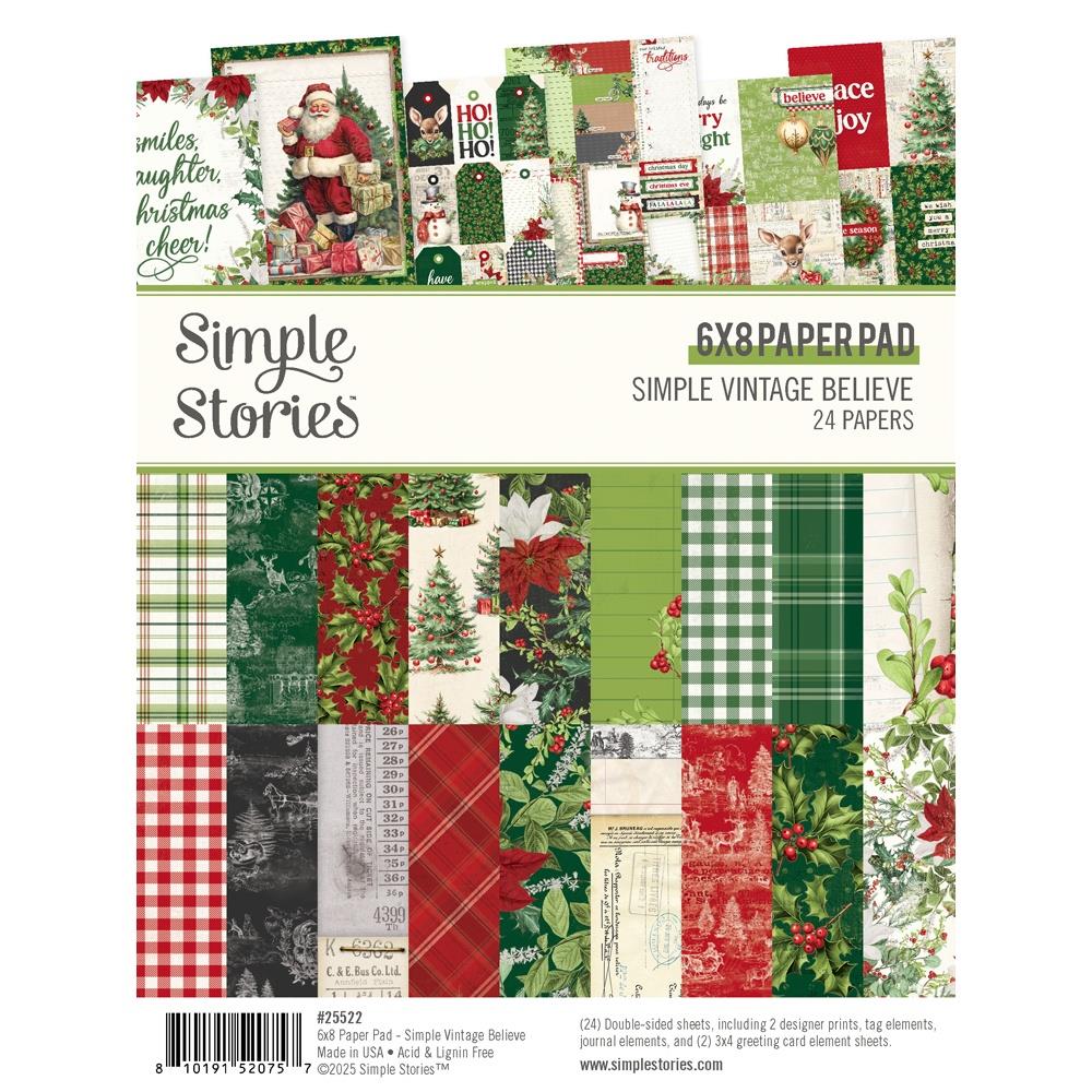 Simple Stories Simple Vintage Believe - 6x8 Paper Pad