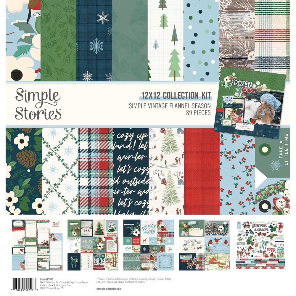 Simple Stories Simple Vintage Flannel Season - 12x12 Collection Kit