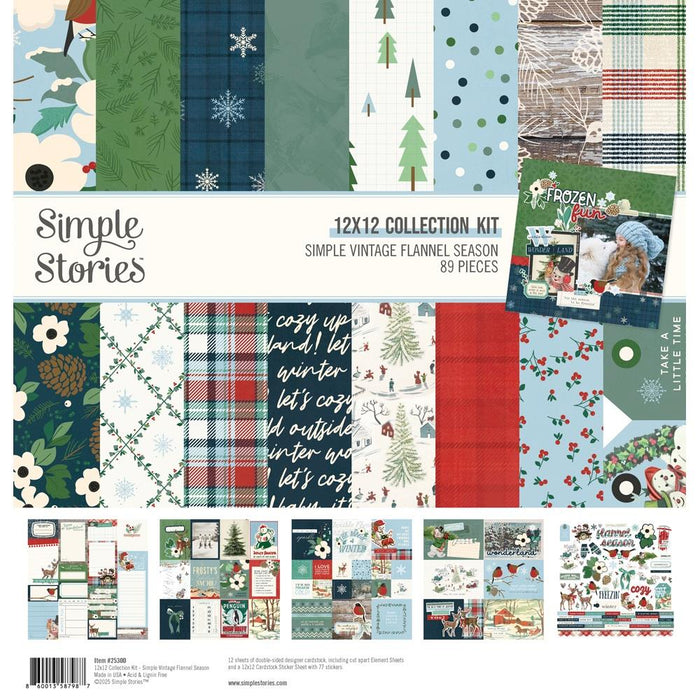 Simple Stories Simple Vintage Flannel Season - 12x12 Collection Kit