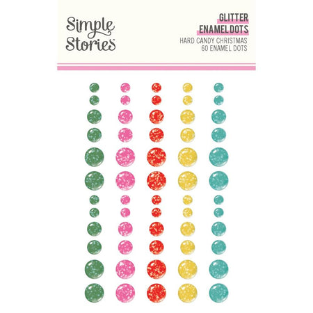 Simple Stories Hard Candy Christmas - Glitter Enamel Dots