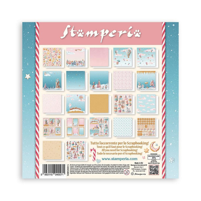 Stamperia Candy Christmas - 8x8 Maxi Paper Pack