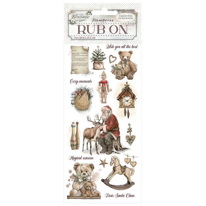 Stamperia The Owl's House - Teddy Bears Rub-Ons