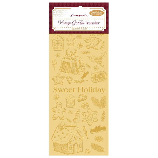 Stamperia Vintage Golden Transfer Film - Sweet Holiday