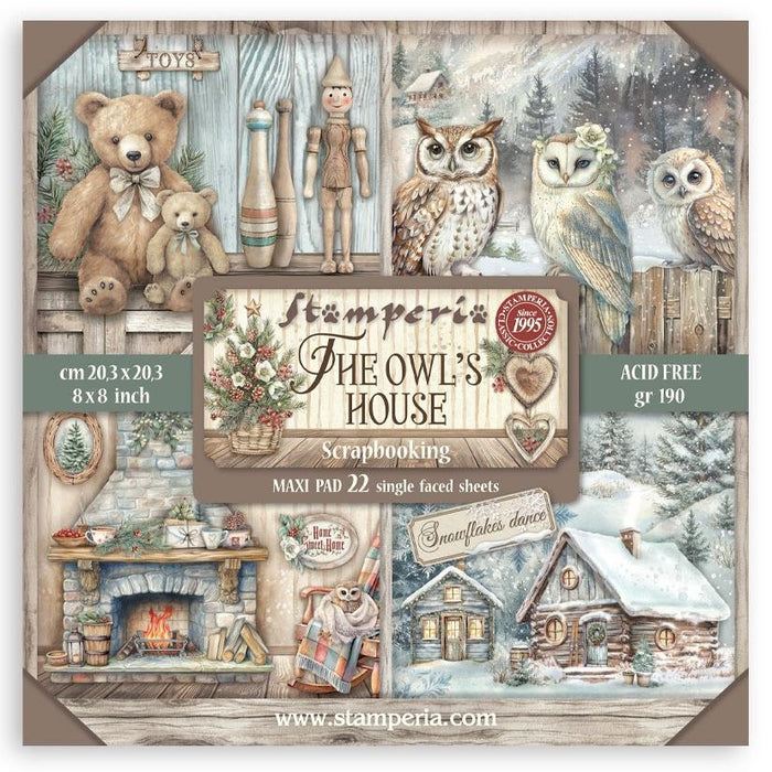 Stamperia The Owl's House - 8x8 Maxi Paper Pack