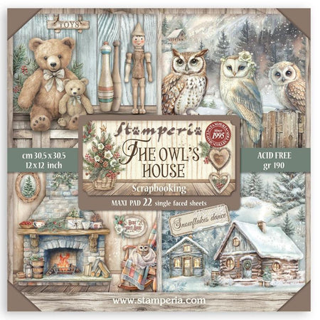 Stamperia The Owl's House - 12x12 Maxi Paper Pack