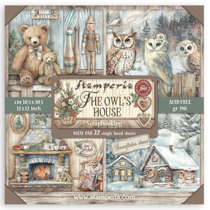 Stamperia The Owl's House - 12x12 Maxi Paper Pack