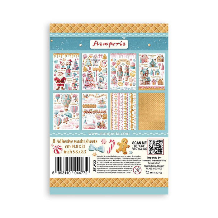 Stamperia Candy Christmas - A5 Washi Pad