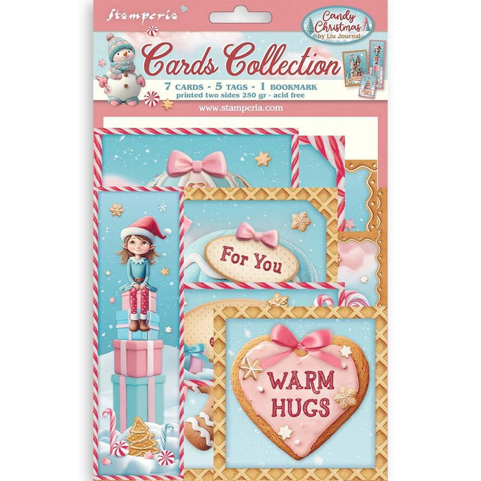 Stamperia Candy Christmas - Cards Collection