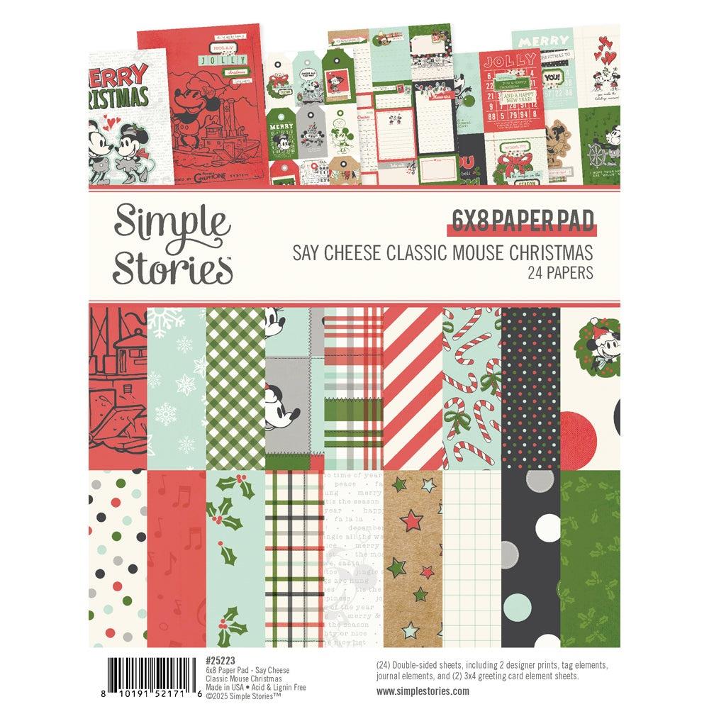 Simple Stories Say Cheese Classic Mouse Christmas - 6x8 Paper Pad