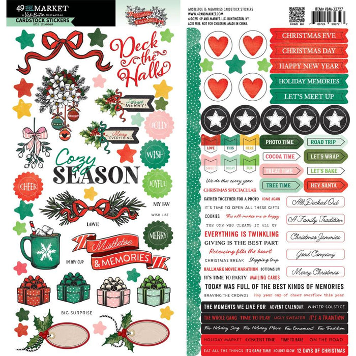 49 & Market Vicki Boutin Mistletoe & Memories - Cardstock Stickers