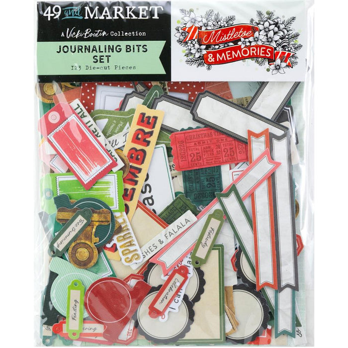49 & Market Vicki Boutin Mistletoe & Memories - Die Cut Journaling Bits