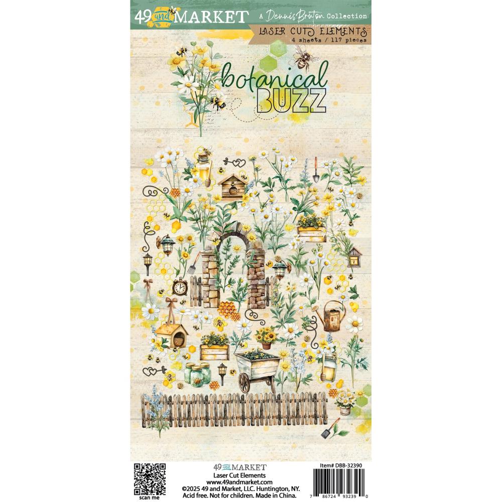 49 & Market Botanical Buzz - Laser Cut Elements