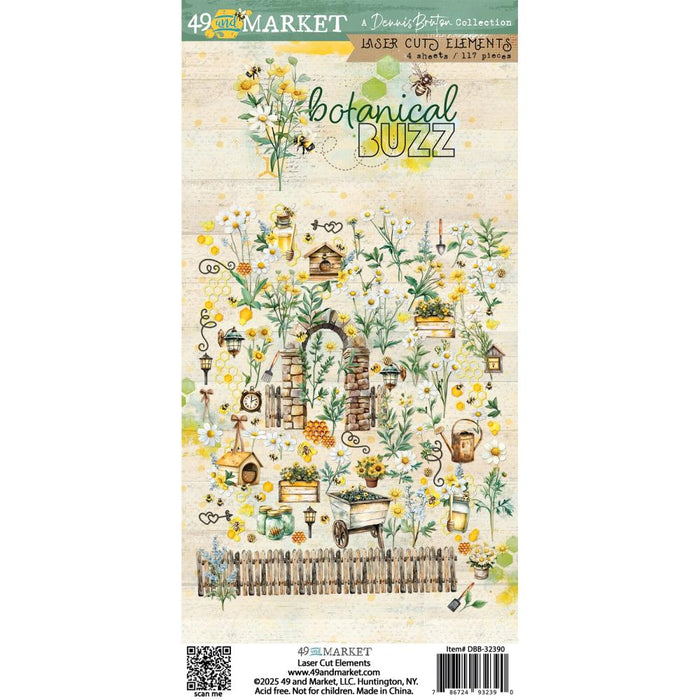 49 & Market Botanical Buzz - Laser Cut Elements