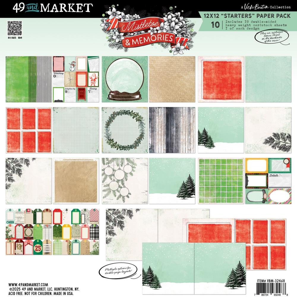 49 & Market Vicki Boutin Mistletoe & Memories - 12x12 Starters Collection Pack