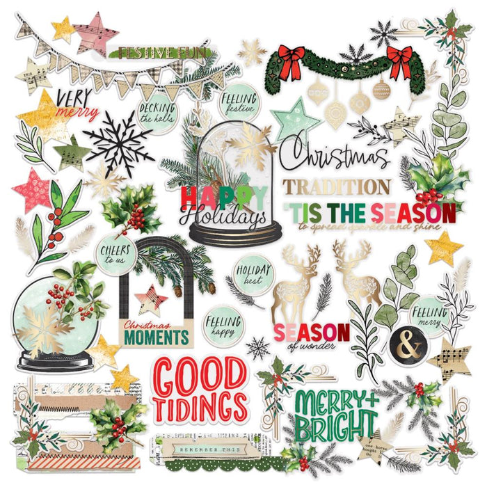 49 & Market Vicki Boutin Mistletoe & Memories - Foiled Die Cut Assortment